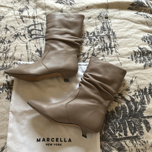 Marcella Fiona Boots Taupe 8 - Picture 7 of 14